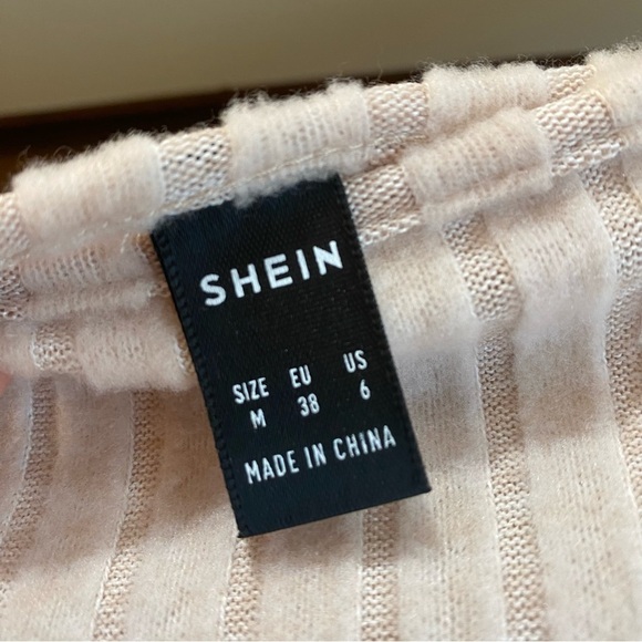 SHEIN Elegant Cream Knit Sweater Dress. Size Medium - Picture 3 of 6